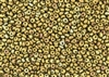3MM Magatama Toho Japanese Seed Beads - Gold Iris Metallic Carnival Matte #513F