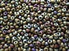 3MM Magatama Toho Japanese Seed Beads - Brown Iris Metallic Matte #614