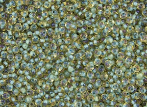 3MM Magatama Toho Japanese Seed Beads - Sea Foam Lined Topaz #952