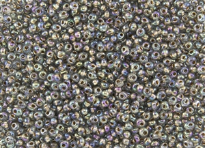 3MM Magatama Toho Japanese Seed Beads - Black Diamond Bronze Lined Rainbow #999