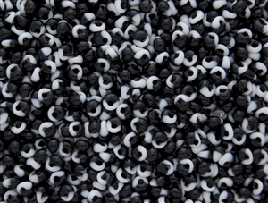 4MM Magatama Toho Japanese Seed Beads - White and Black 2 Tone #4149