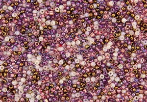 Toho Seed Bead Mix - English Rose Garden - 11/0 and Triangles #3549 *LAST PARTIAL TUBE* 23.43 grams