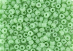 3/0 Toho Japanese Seed Beads - Translucent Jade Green Opal #156