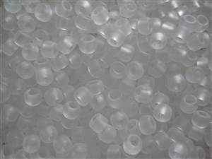 6/0 Toho Japanese Seed Beads - Crystal Clear Transparent Matte #1F