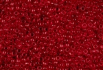 6/0 Toho Japanese Seed Beads - Ruby Transparent #5B