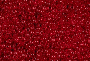6/0 Toho Japanese Seed Beads - Ruby Transparent #5B