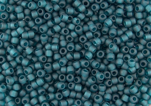 6/0 Toho Japanese Seed Beads - Frosted Teal / Blue Zircon #7BDF