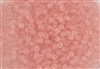 6/0 Toho Japanese Seed Beads - Light Pink Transparent Matte #11F
