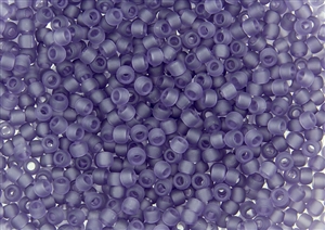 6/0 Toho Japanese Seed Beads - Amethyst Transparent Matte #19F