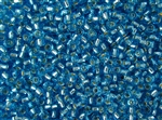 6/0 Toho Japanese Seed Beads - Light Aqua Silver Lined #23