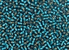 6/0 Toho Japanese Seed Beads - Blue Zircon Silver Lined Matte #27BDF