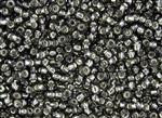 6/0 Toho Japanese Seed Beads - Black Diamond Silver Lined #29B