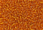 6/0 Toho Japanese Seed Beads - Hyacinth Orange Silver Lined #30B