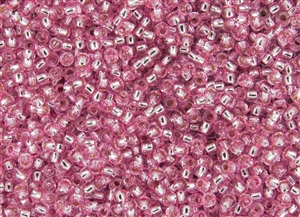 6/0 Toho Japanese Seed Beads - Pink Silver Lined #38