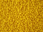 6/0 Toho Japanese Seed Beads - Dark Yellow Opaque #42B