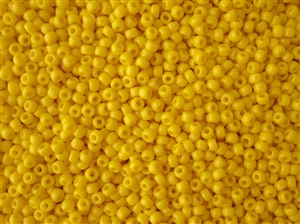6/0 Toho Japanese Seed Beads - Dark Yellow Opaque #42B