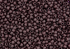 6/0 Toho Japanese Seed Beads - Dark Brown Matte Opaque #46F