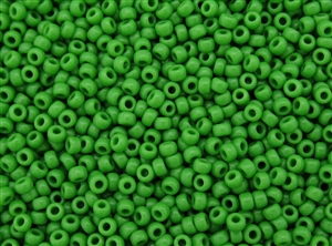 6/0 Toho Japanese Seed Beads - Bright Green Opaque #47