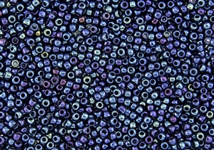6/0 Toho Japanese Seed Beads - Navy Blue Iris Metallic #82