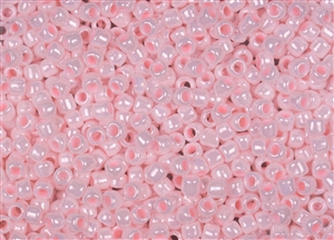 6/0 Toho Japanese Seed Beads - Baby Light Pink Opaque Luster #126