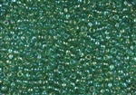 6/0 Toho Japanese Seed Beads - Lt. Green Transparent Rainbow #164B