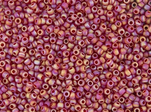 6/0 Toho Japanese Seed Beads - Dark Ruby Transparent Rainbow Matte #165CF