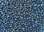 6/0 Toho Japanese Seed Beads - Blue Zircon Transparent Rainbow #167BD