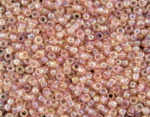 6/0 Toho Japanese Seed Beads - Light Rose Transparent Rainbow #169