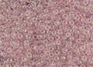 6/0 Toho Japanese Seed Beads - Dyed Light Pink Transparent Rainbow #171