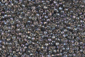 6/0 Toho Japanese Seed Beads - Black Diamond Transparent Rainbow #176
