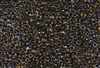 6/0 Toho Japanese Seed Beads - Black Lined Topaz Rainbow #245