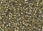 6/0 Toho Japanese Seed Beads - Lt Bronze Lined Crystal Rainbow #262