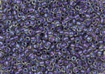 6/0 Toho Japanese Seed Beads - Purple Lined Crystal Luster #265