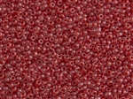 6/0 Toho Japanese Seed Beads - Cherry Red Lined Crystal #341