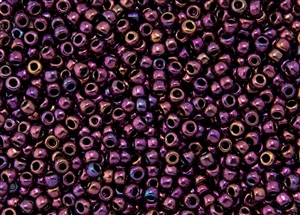 6/0 Toho Japanese Seed Beads - Burgundy Iris Higher Metallic #503