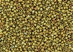 6/0 Toho Japanese Seed Beads - Gold Iris Metallic Carnival Matte #513F