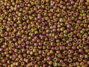 6/0 Toho Japanese Seed Beads - Copper Gold Iris Metallic #514