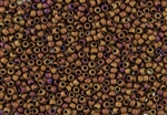 6/0 Toho Japanese Seed Beads - Copper Iris Metallic Matte #618