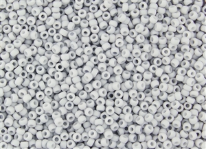 6/0 Toho Japanese Seed Beads - Light Grey Pastel Opaque Matte #767