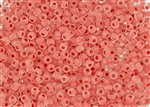 6/0 Toho Japanese Seed Beads - Salmon Lined Crystal Rainbow Matte #779F