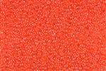 6/0 Toho Japanese Seed Beads - Luminous Neon Salmon Orange Lined Crystal #803