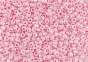 6/0 Toho Japanese Seed Beads - Cotton Candy Ceylon Pearl #909