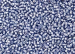 6/0 Toho Japanese Seed Beads - White Lined Light Sapphire #933