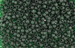 6/0 Toho Japanese Seed Beads - Emerald Green Transparent Matte #939F