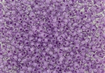 6/0 Toho Japanese Seed Beads - Light Purple Lined Crystal #943