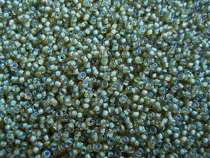 6/0 Toho Japanese Seed Beads - Sea Foam Lined Topaz #952