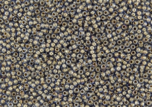 6/0 Toho Japanese Seed Beads - Light Sapphire Bronze Lined #992