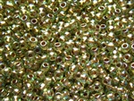 6/0 Toho Japanese Seed Beads - Lt Topaz Bronze Lined Rainbow #998