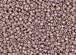 6/0 Toho Japanese Seed Beads - Cocoa Marbled Opaque Taupe #1203