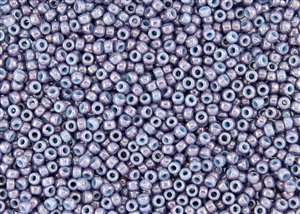 6/0 Toho Japanese Seed Beads - Amethyst Marbled Lt. Blue Opaque #1204